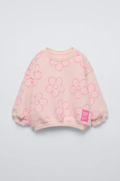 SWEATSHIRT ESTAMPADO ETIQUETA-ZARA Hot