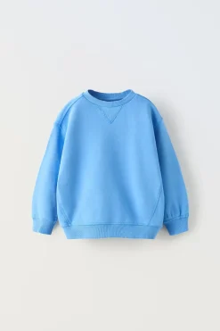 SWEATSHIRT FELPA CORTES COMBINADOS-ZARA Clearance