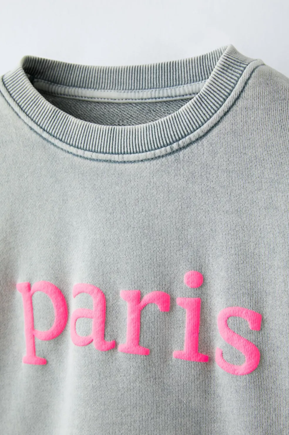 SWEATSHIRT LAVADA COM MENSAGEM-ZARA Sale