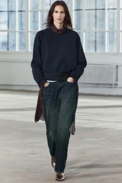 ZARA Winter Layersnew|Sweatshirts / Joggers^SWEATSHIRT LAVADA OVERSIZE Azul-marinho