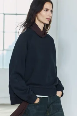 ZARA Winter Layersnew|Sweatshirts / Joggers^SWEATSHIRT LAVADA OVERSIZE Azul-marinho