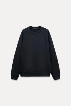 ZARA Winter Layersnew|Sweatshirts / Joggers^SWEATSHIRT LAVADA OVERSIZE Azul-marinho