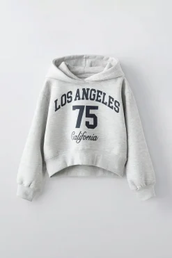 SWEATSHIRT MENSAGEM CROP FIT-ZARA Online