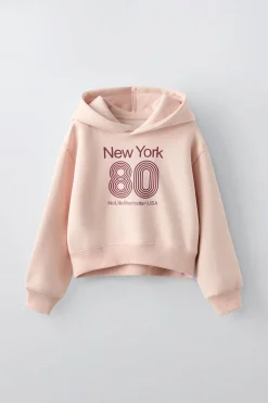 SWEATSHIRT MENSAGEM CROP FIT-ZARA Fashion