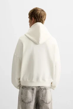 ZARA Sweatshirts^SWEATSHIRT MENSAGEM ESTAMPADA Cru