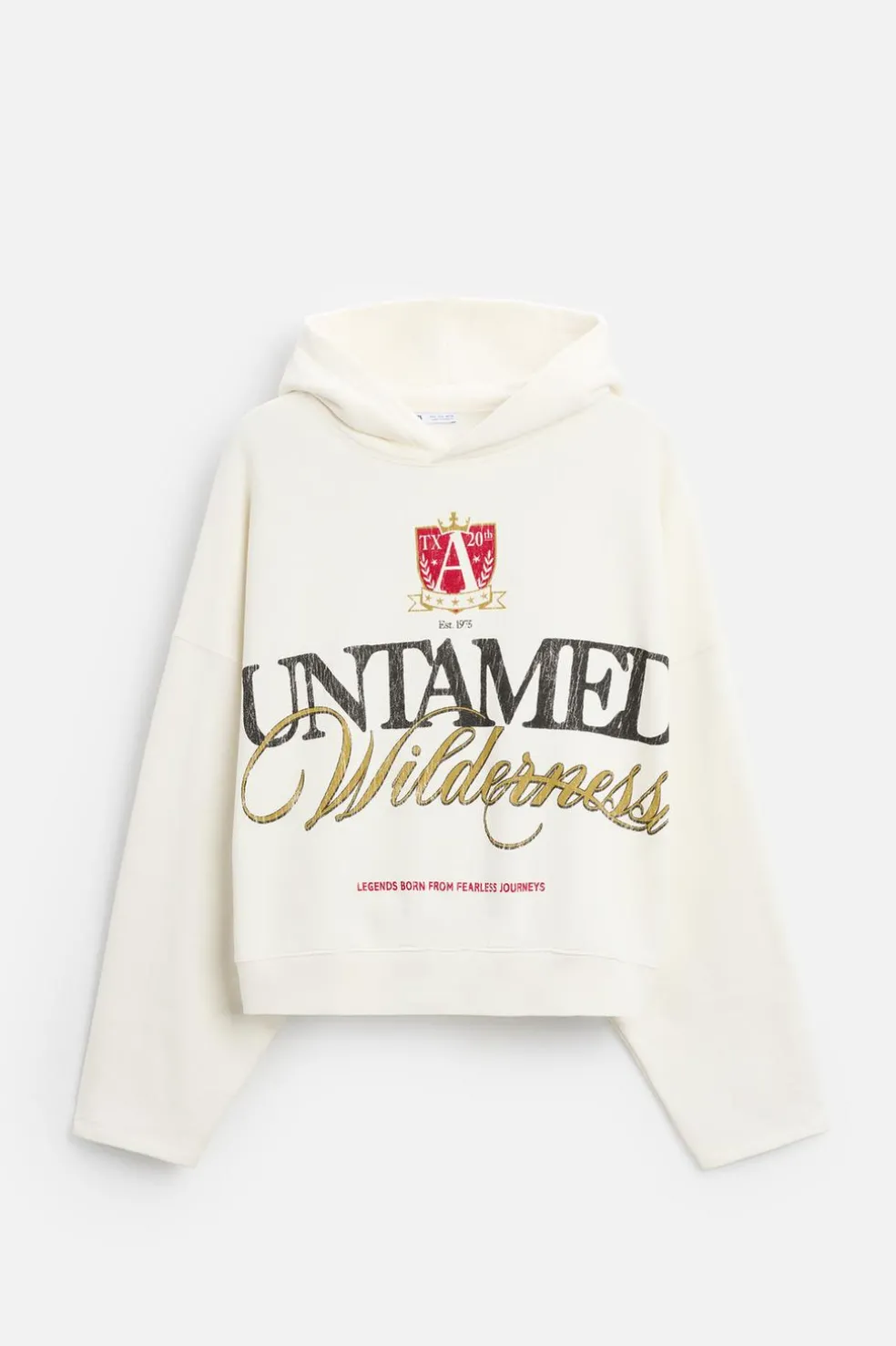 ZARA Sweatshirts^SWEATSHIRT MENSAGEM ESTAMPADA Cru