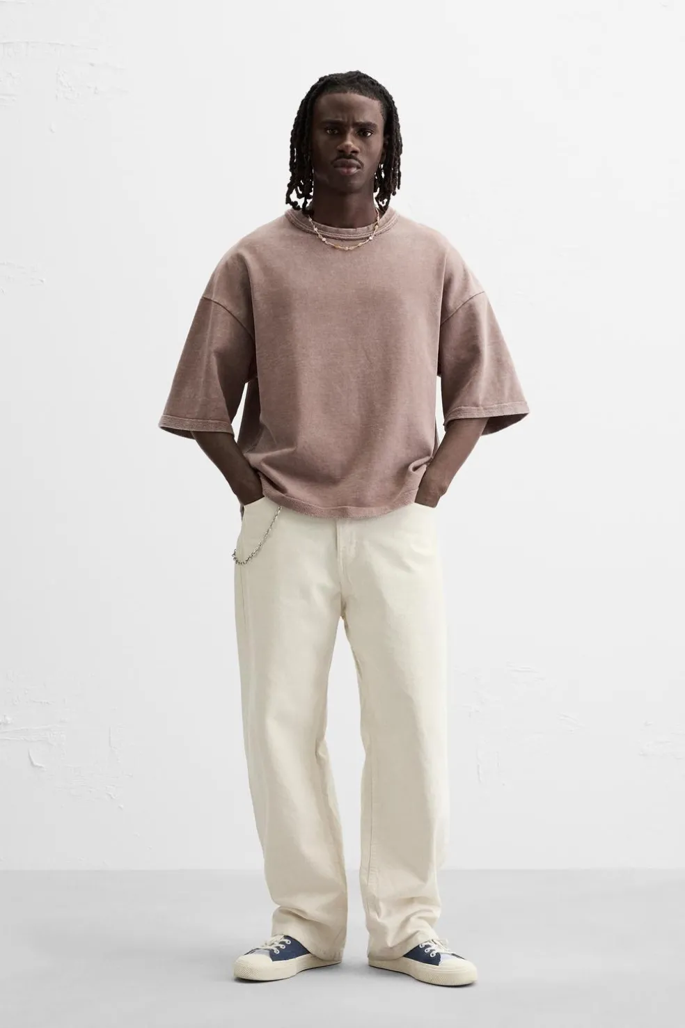 ZARA Sweatshirts^SWEATSHIRT OVERSIZE COM LAVAGEM Avermelhado