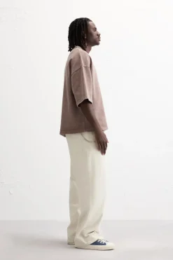 ZARA Sweatshirts^SWEATSHIRT OVERSIZE COM LAVAGEM Avermelhado