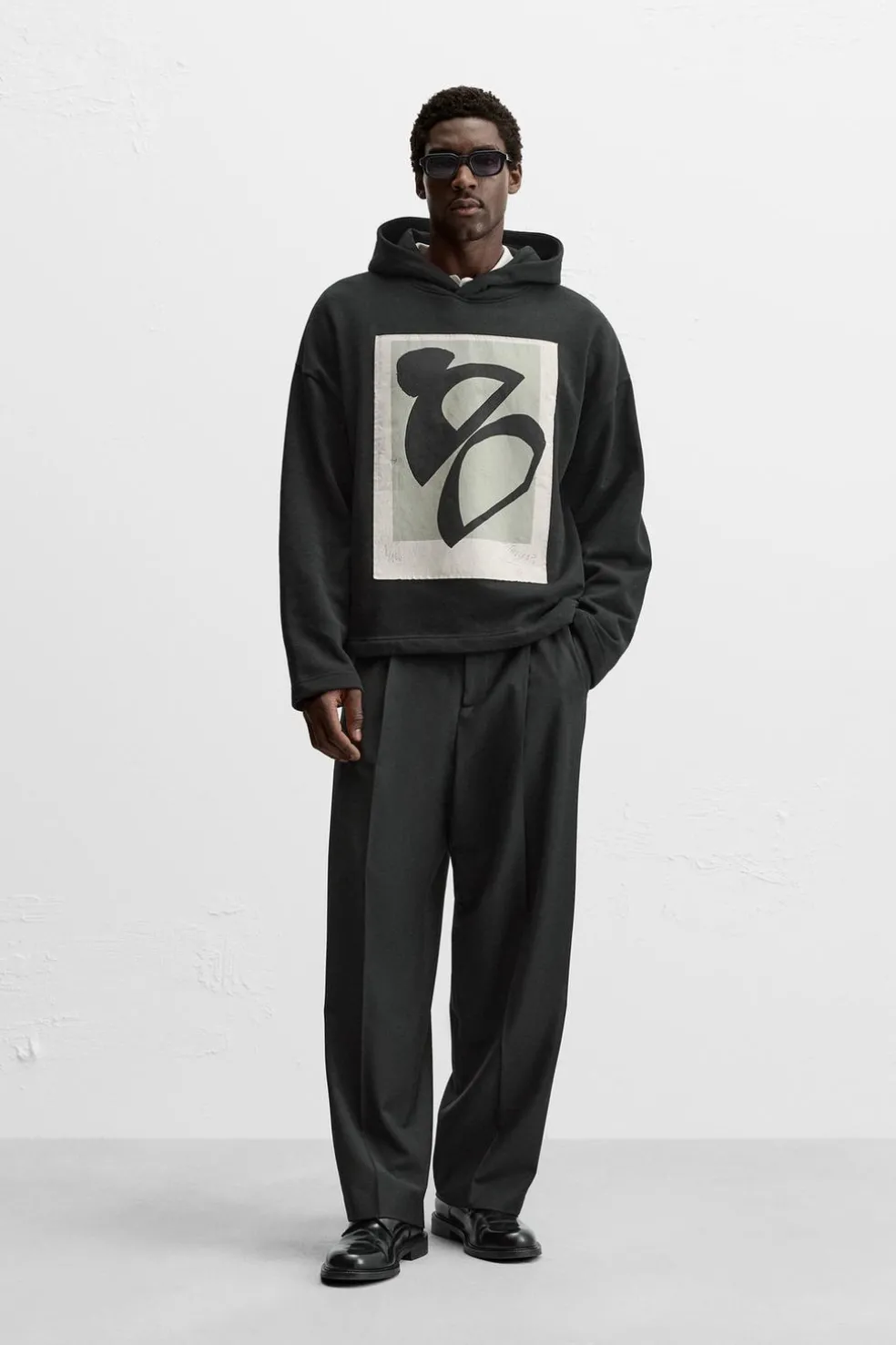 ZARA Sweatshirts^SWEATSHIRT REMENDO COMBINADO Preto