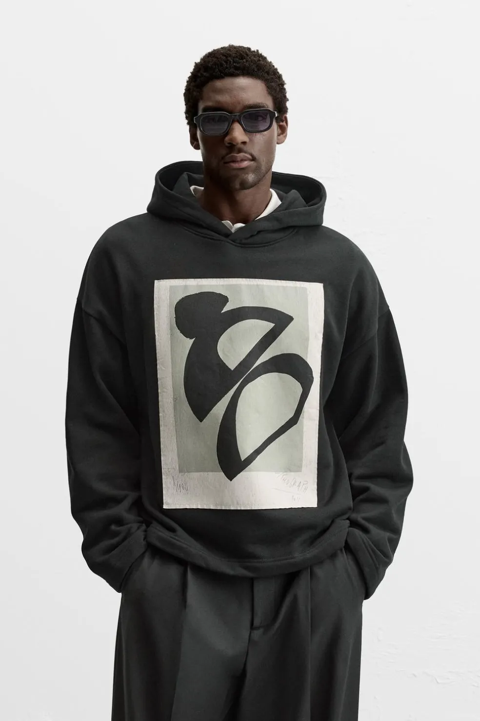 ZARA Sweatshirts^SWEATSHIRT REMENDO COMBINADO Preto