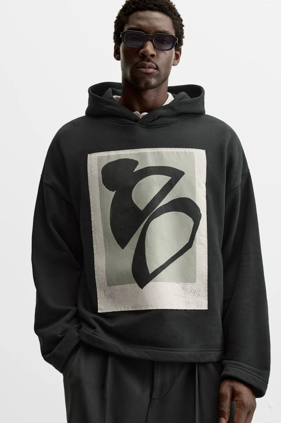 ZARA Sweatshirts^SWEATSHIRT REMENDO COMBINADO Preto