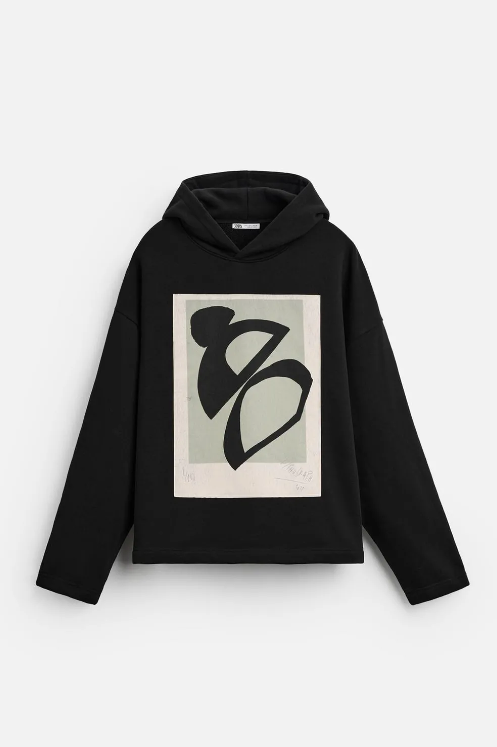 ZARA Sweatshirts^SWEATSHIRT REMENDO COMBINADO Preto