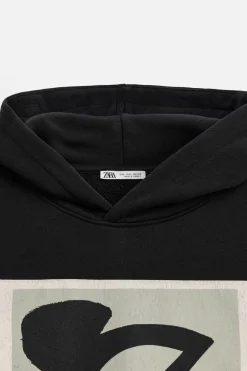 ZARA Sweatshirts^SWEATSHIRT REMENDO COMBINADO Preto
