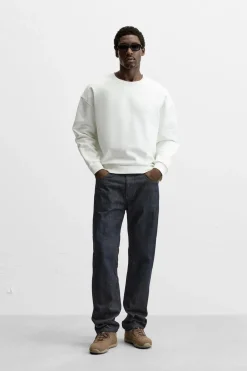 ZARA Sweatshirts^SWEATSHIRT REMENDO COMBINADO Cru