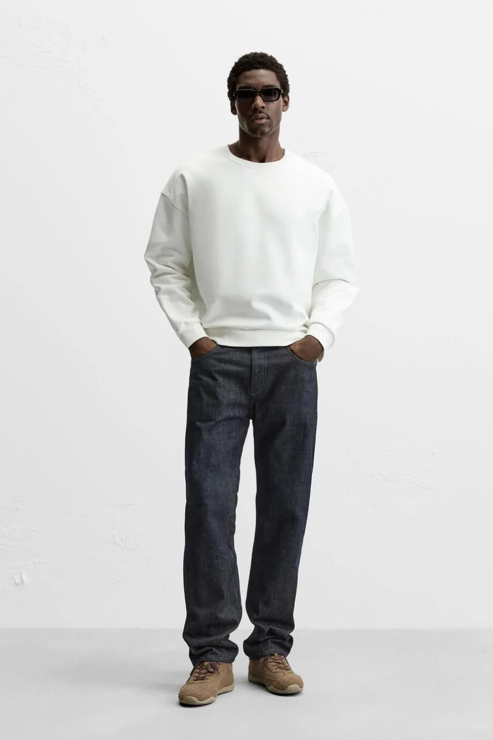 ZARA Sweatshirts^SWEATSHIRT REMENDO COMBINADO Cru
