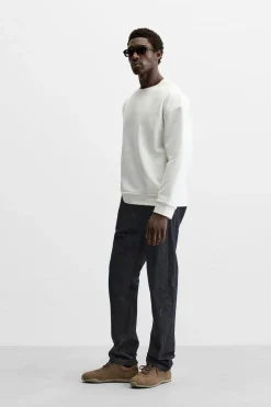 ZARA Sweatshirts^SWEATSHIRT REMENDO COMBINADO Cru