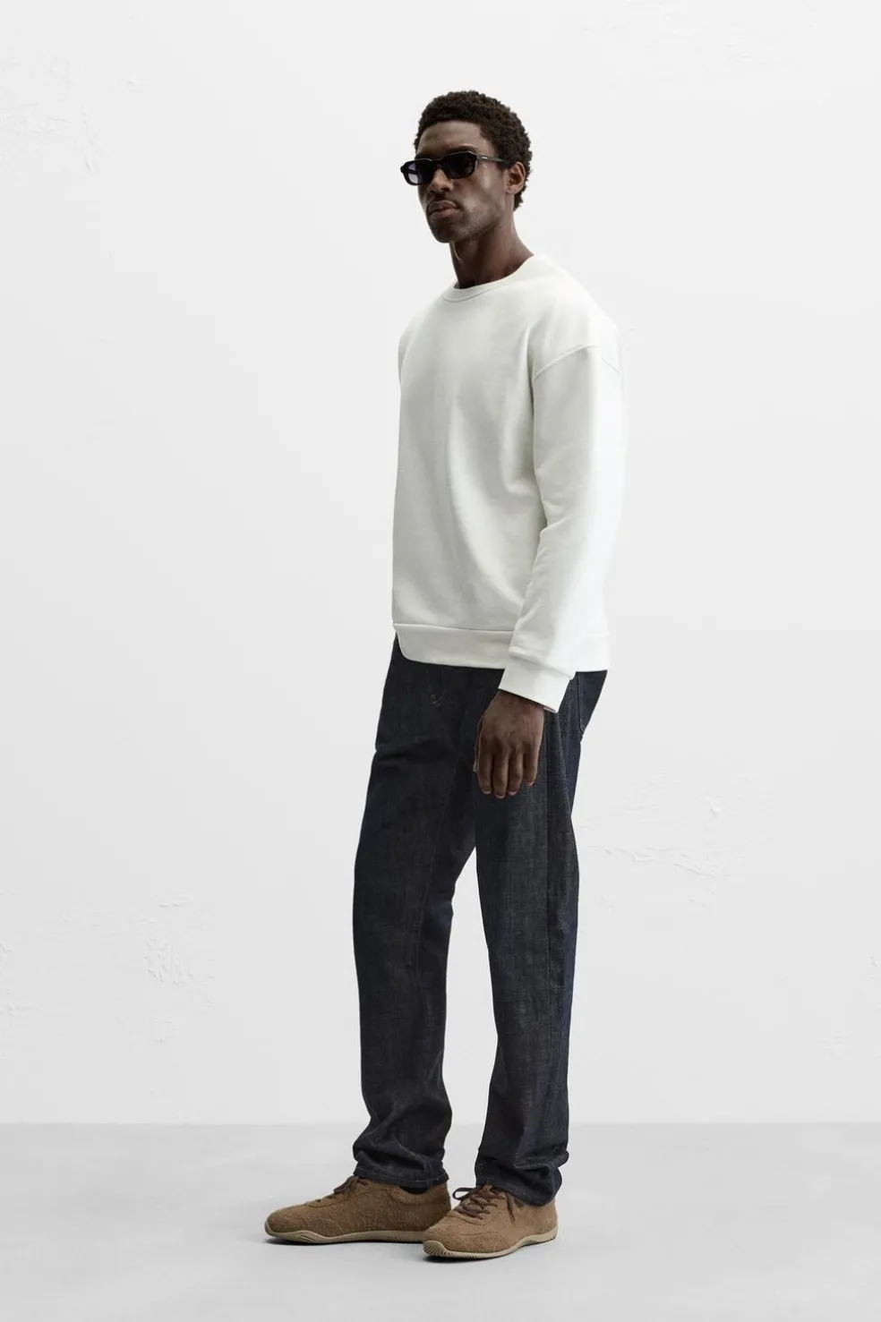 ZARA Sweatshirts^SWEATSHIRT REMENDO COMBINADO Cru