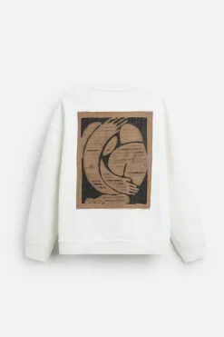 ZARA Sweatshirts^SWEATSHIRT REMENDO COMBINADO Cru