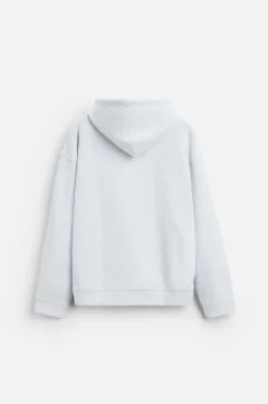 ZARA Sweatshirts^SWEATSHIRT SOFT CAPUZ Azul-claro
