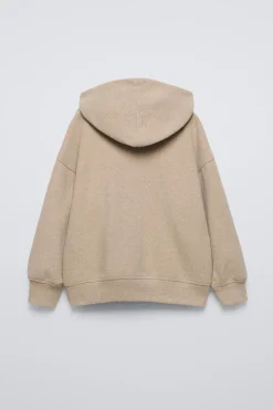 SWEATSHIRT SOFT TOUCH COM FECHO DE CORRER-ZARA Flash Sale