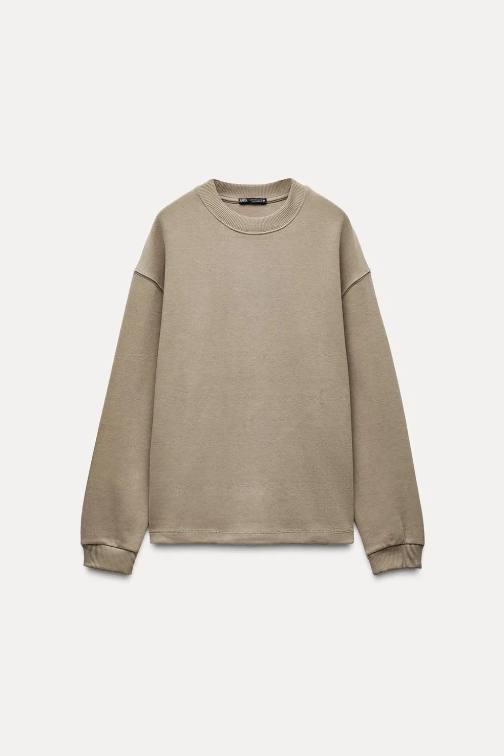 ZARA Winter Layersnew|Sweatshirts / Joggers^SWEATSHIRT SUAVE Camel-claro