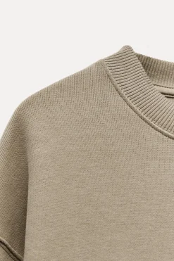 ZARA Winter Layersnew|Sweatshirts / Joggers^SWEATSHIRT SUAVE Camel-claro