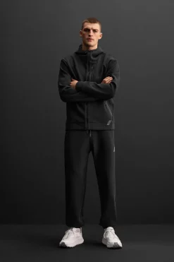 ZARA Sweatshirts^SWEATSHIRT TÉCNICA COM FECHOS DE CORRER Preto