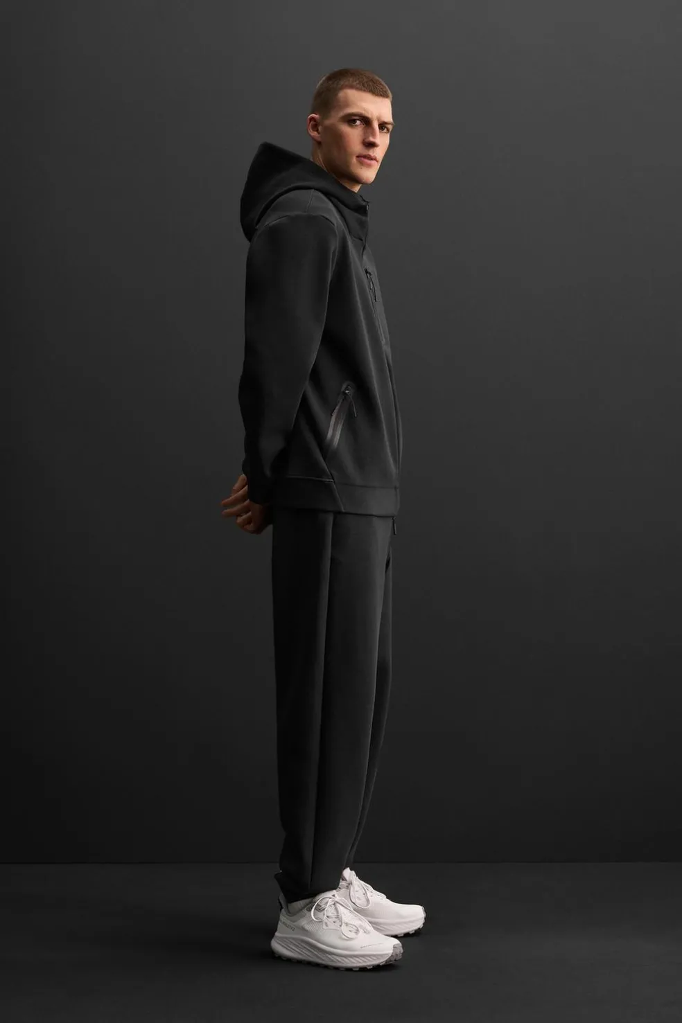 ZARA Sweatshirts^SWEATSHIRT TÉCNICA COM FECHOS DE CORRER Preto