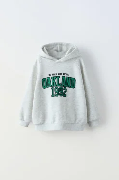 SWEATSHIRT TEXTO BORDADO-ZARA Sale