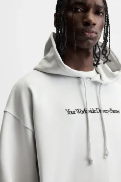 ZARA Sweatshirts^SWEATSHIRT TEXTO BORDADO Cinzento