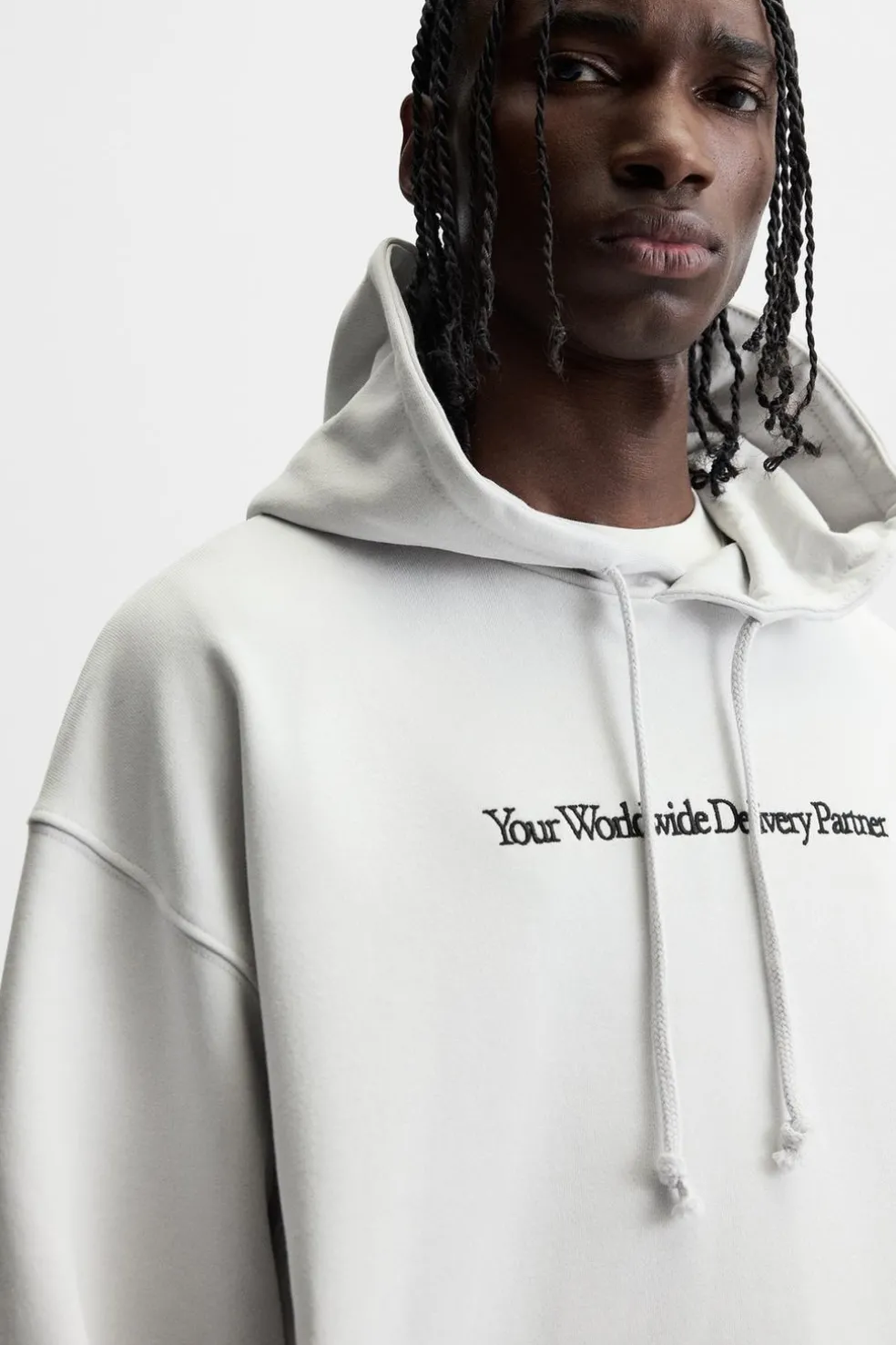 ZARA Sweatshirts^SWEATSHIRT TEXTO BORDADO Cinzento