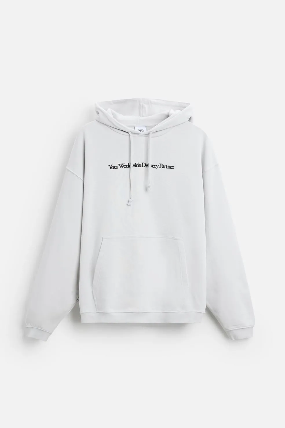 ZARA Sweatshirts^SWEATSHIRT TEXTO BORDADO Cinzento