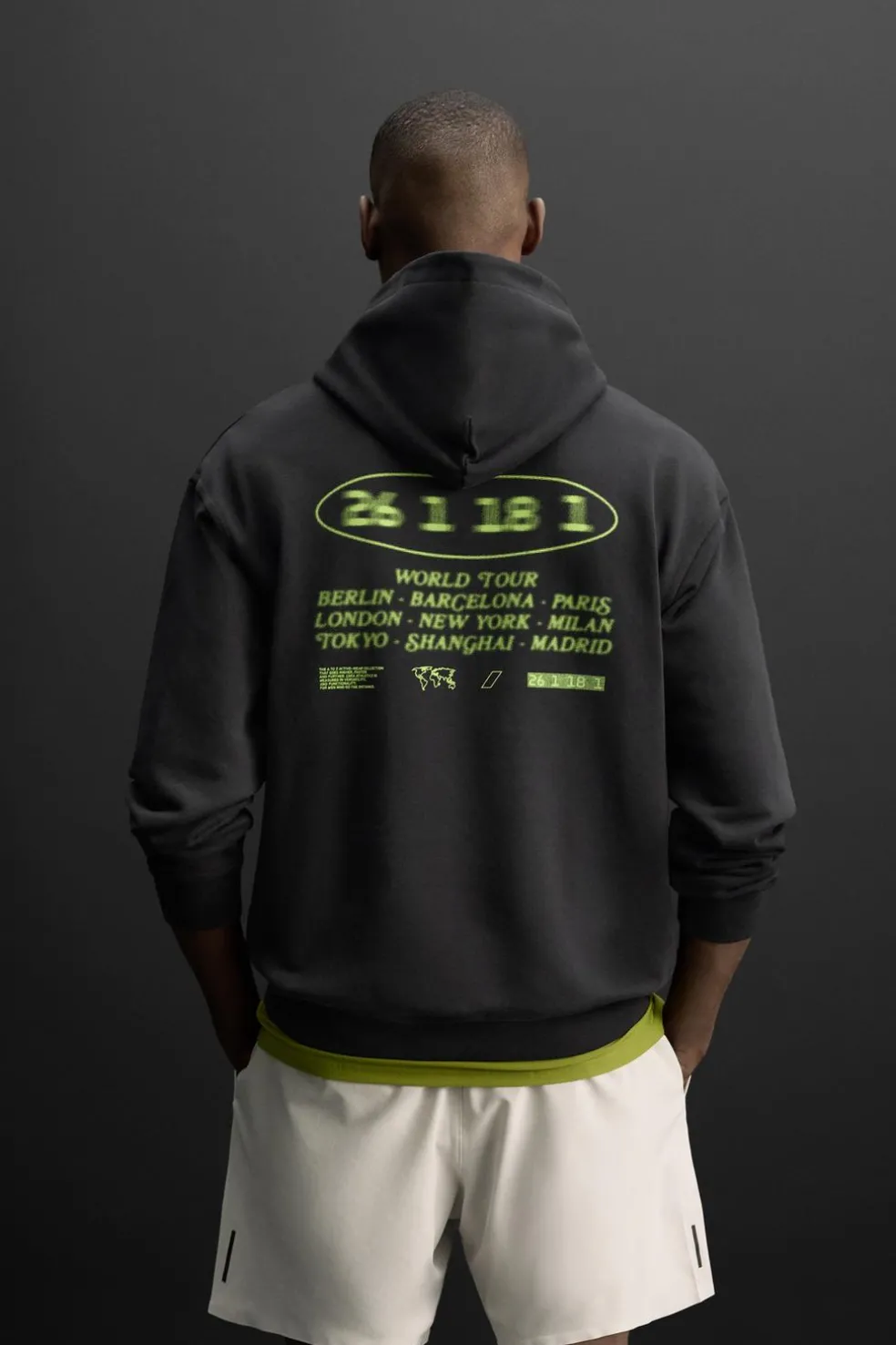 ZARA Sweatshirts^SWEATSHIRT TEXTO CAPUZ Preto