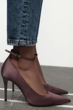 ZARA Sapatos^TACÃO EFEITO ACETINADO Rosa