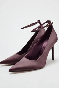 ZARA Sapatos^TACÃO EFEITO ACETINADO Rosa