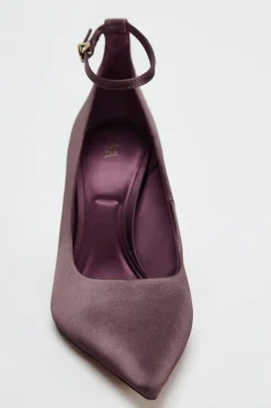 ZARA Sapatos^TACÃO EFEITO ACETINADO Rosa