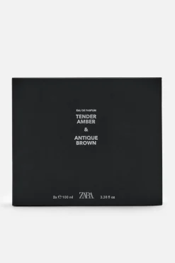 ZARA Perfumes^TENDER AMBER + ANTIQUE BROWN EDP 2X 100 ML (3,4 FL.OZ) 0220/290