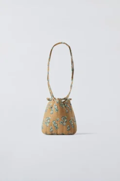 TIMELESZ - BUCKET BAG COM FLORES-ZARA Cheap