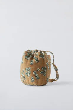 TIMELESZ - BUCKET BAG COM FLORES-ZARA Cheap