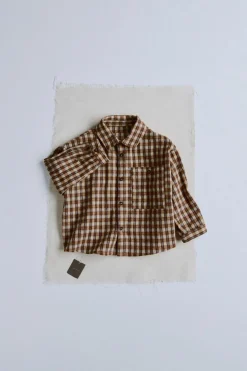 TIMELESZ - CAMISA AOS QUADRADOS-ZARA Clearance