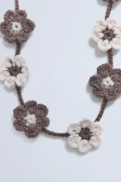 TIMELESZ - COLAR DE LÃ EM CROCHET COM FLORES-ZARA Fashion