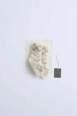 TIMELESZ - MEIAS JACQUARD COM LÃ E ALPACA-ZARA Sale