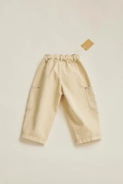 TIMELESZ- CALÇAS DE SARJA COM BOLSOS PESPONTOS-ZARA Best Sale