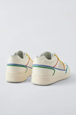 TÉNIS COM DEBRUM MULTICOLORIDO-ZARA Cheap
