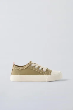 TÉNIS DE ALGODÃO DESFIADOS-ZARA Store