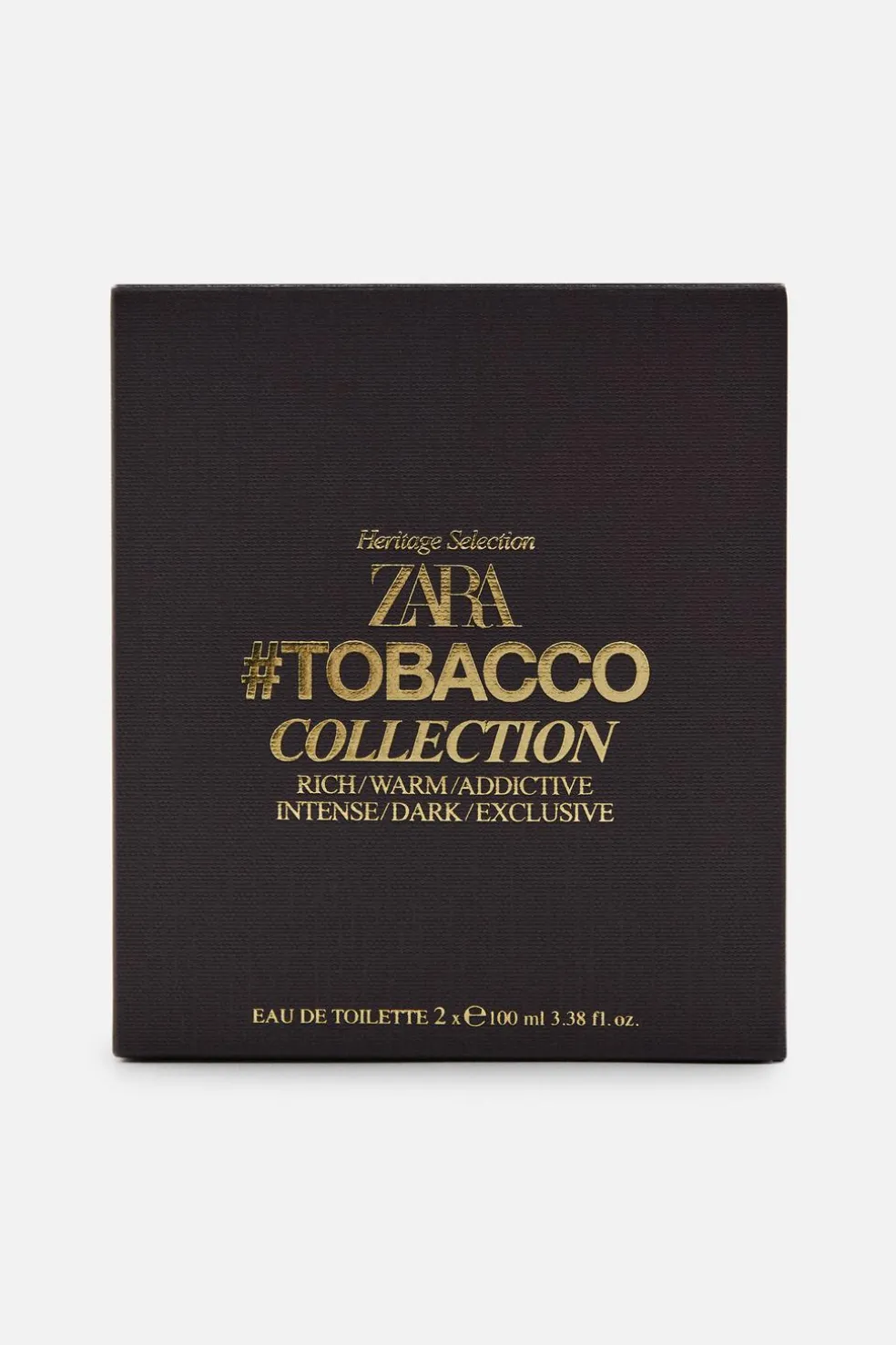 ZARA Perfumes^#TOBACCO INTENSE DARK EXCLUSIVE + RICH WARM ADDICTIVE 100 ML 0210/474