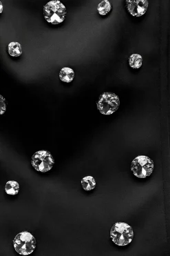 ZARA Tops / Bodies^TOP ACETINADO INSPIRAÇÃO CORSETRY COM JOIAS Preto