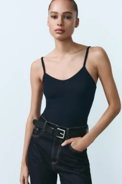 ZARA Tops / Bodies^TOP ALÇAS Azul