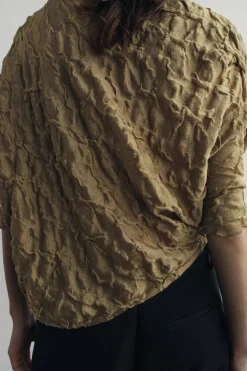 ZARA Tops / Bodies^TOP ASSIMÉTRICO MALHA Dourado