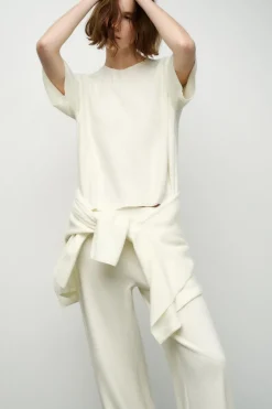 ZARA Winter Layersnew|Tops / Bodies^TOP CANELADO SUAVE Cru